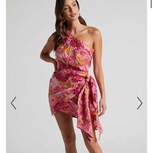 Showpo floral tie dress